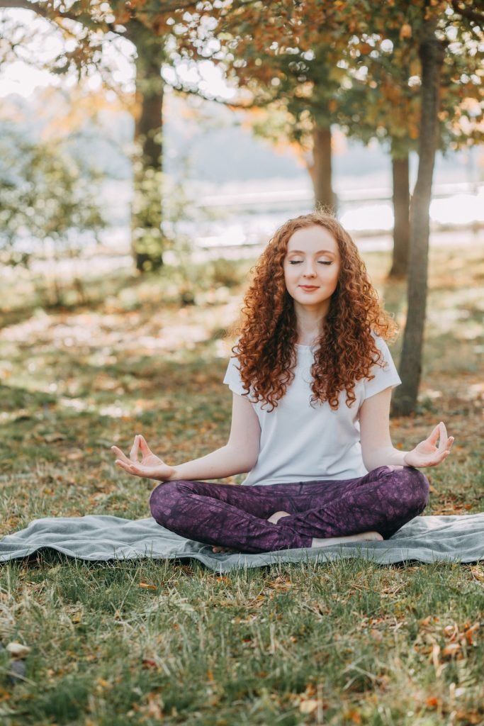 | Chill & Thrive a woman meditating